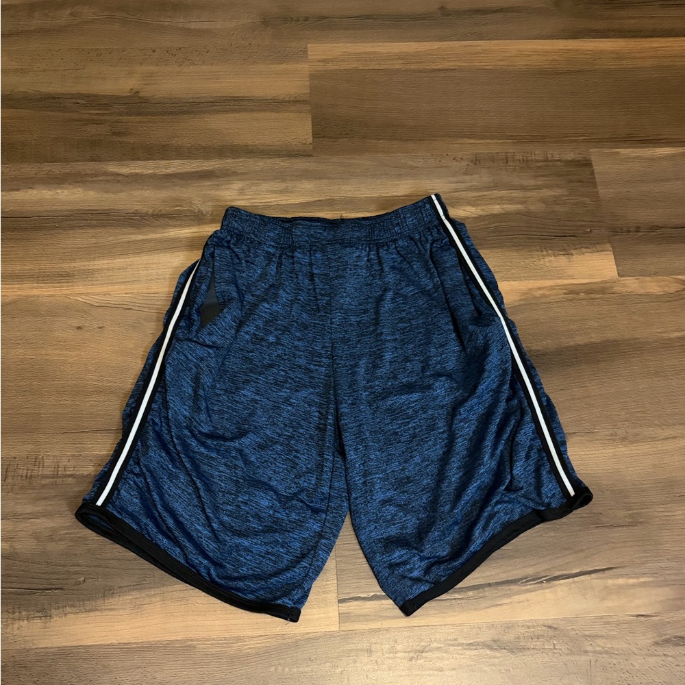 Mens Cougar Athletic Shorts in Blue with Black Trim Size Medium